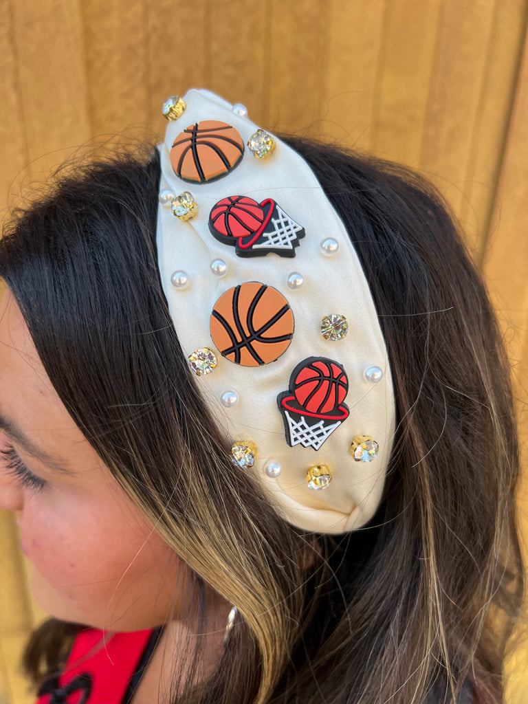 Basketball headband Cream